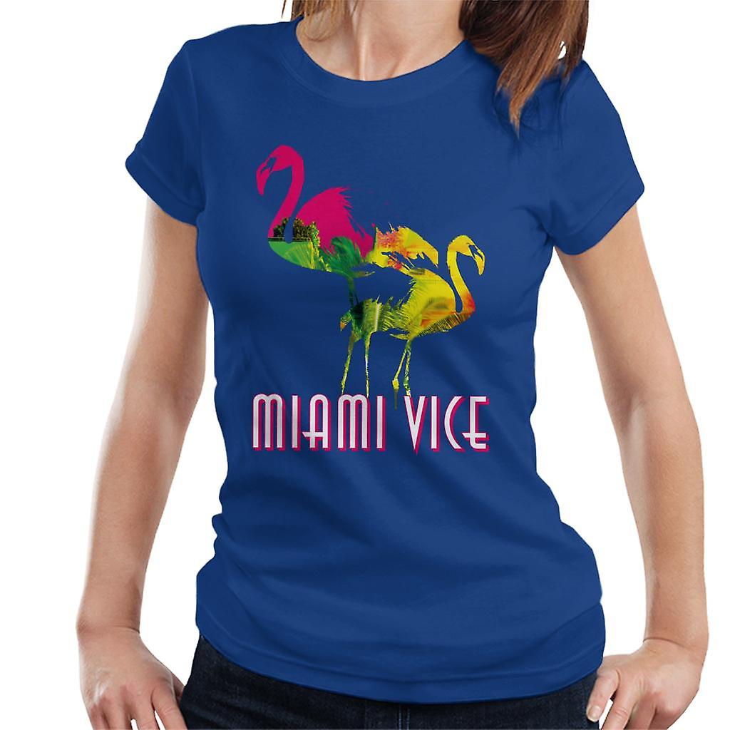 Miami Vice Flamingo Silhouette Naisten't-paita