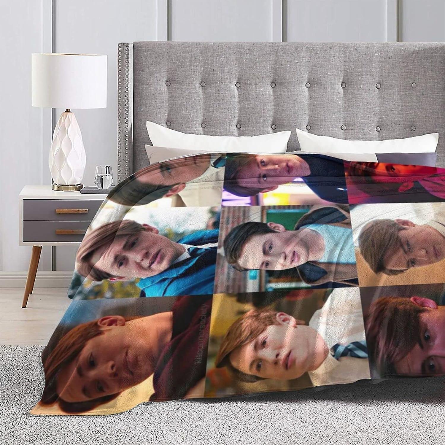 Throw Blanket Kit Actor Connor Ultra Soft Flannel Fleece Lightweight Throw Blankets Warm Air Conditioning Blanket For Couch Sofa Bed a2788