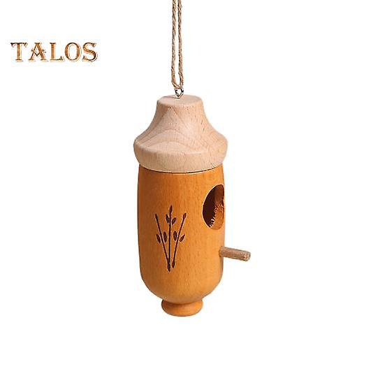 Hummingbird House Unique Shape Hanging Bird Cage Wooden Bird Nesting House for Garden Outdoor