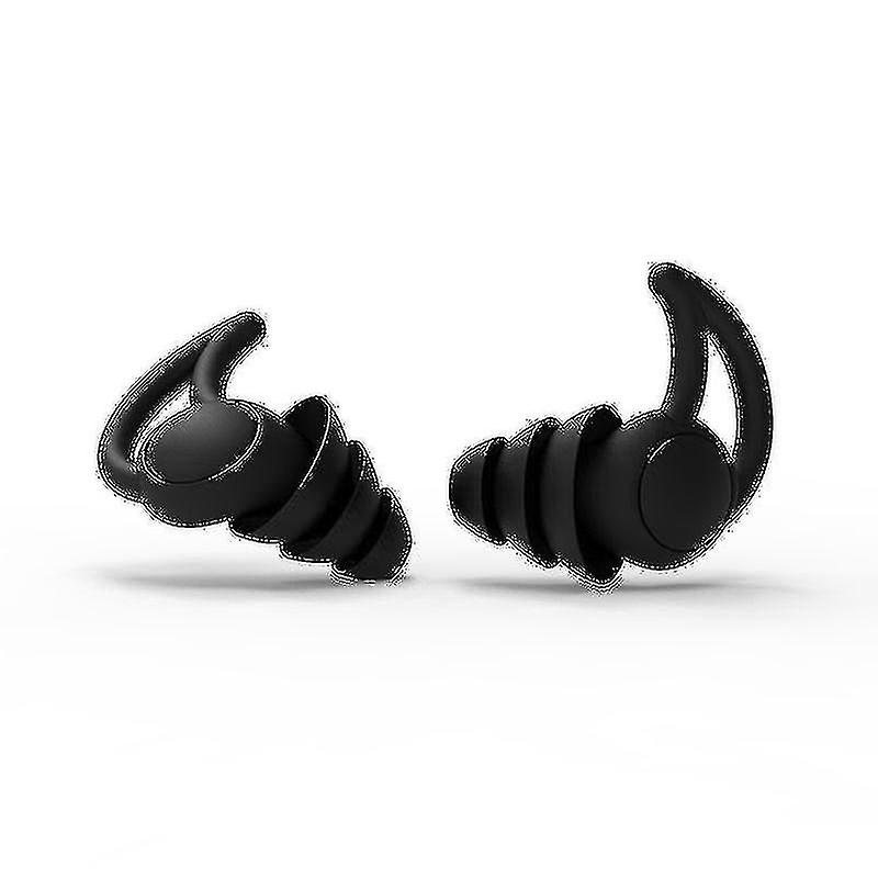 Silent Noise Canceling Earplugs, ultra-soft, reusable flexible silicone hearing protection for sleep