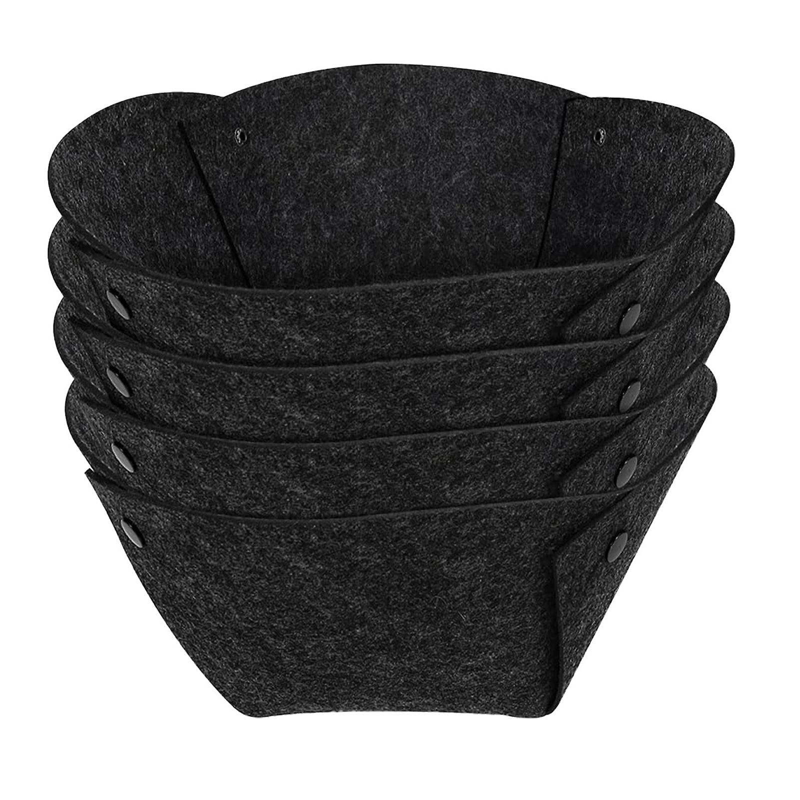 4 Pcs Round Felt Planter Basket Liner Hanging Basket Liners Prevent Birds Nesting Stable Breathable Coconut Liners Alternative