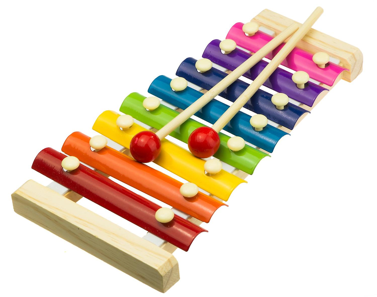 Färgglad pedagogisk dulcimer i trä