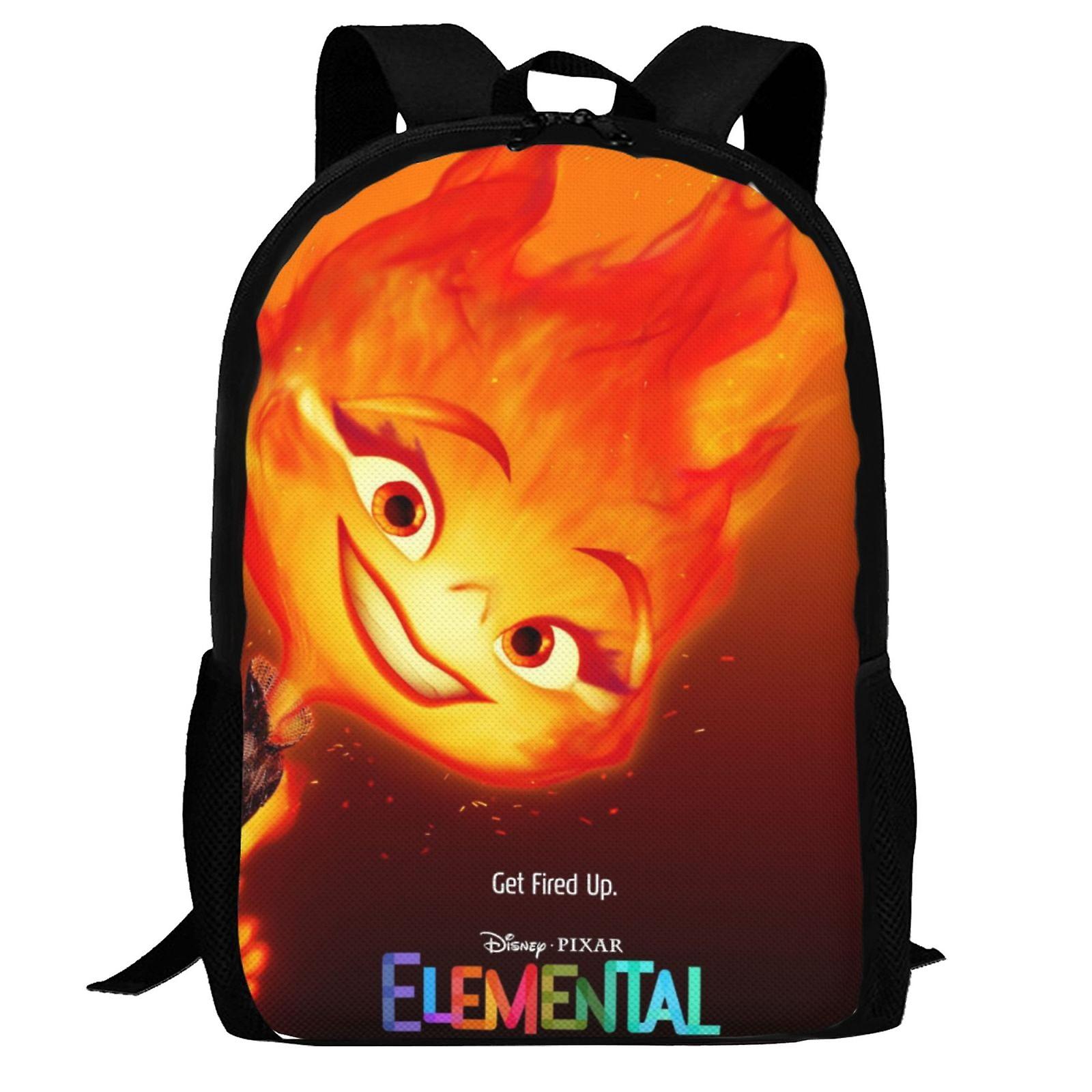 Elemental Backpack,3d Print Laptop Backpack Lightweight Casual Daypack Bookbag Multi-Function Travel Backpack