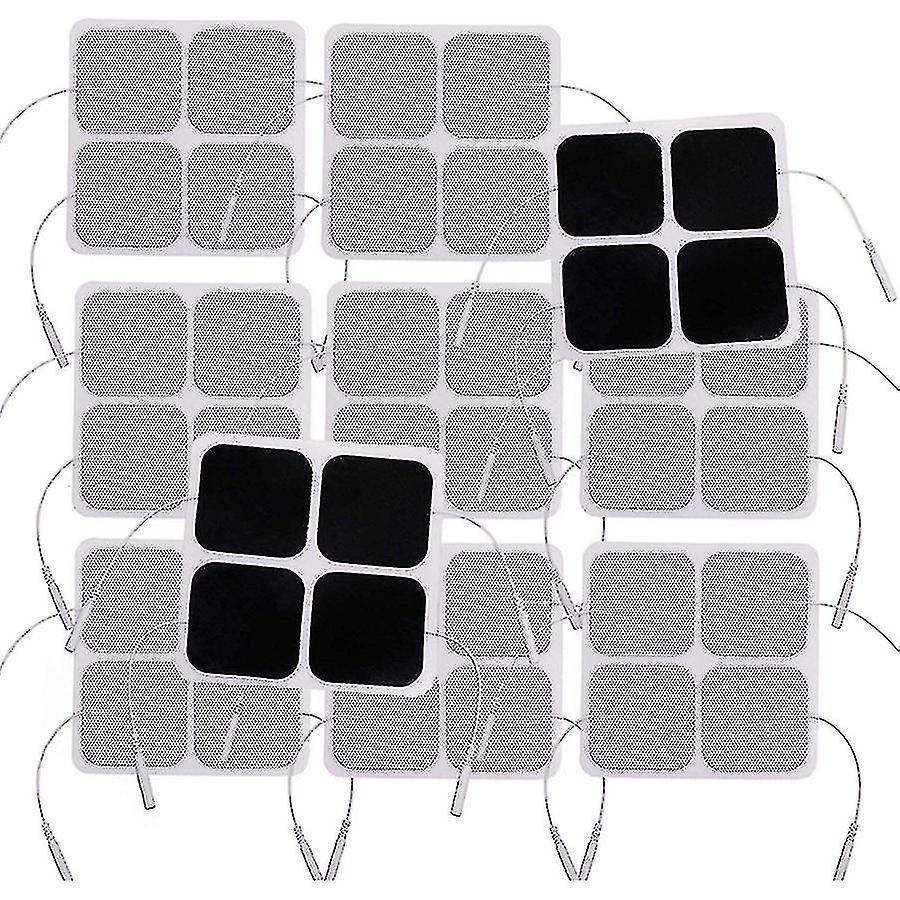 40pcs Tens Unit Pads, Ems Kas Stimülatör Elektroterapi Pedleri için 2x2 Elektrotlar