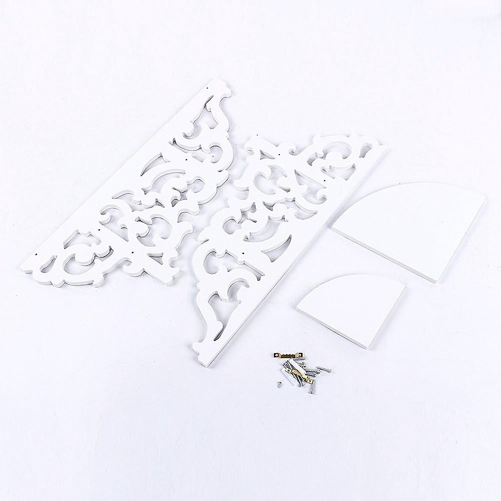 2 livelli intagliato casa bagno angolo doccia stoccaggio scaffale rack stand display bianco