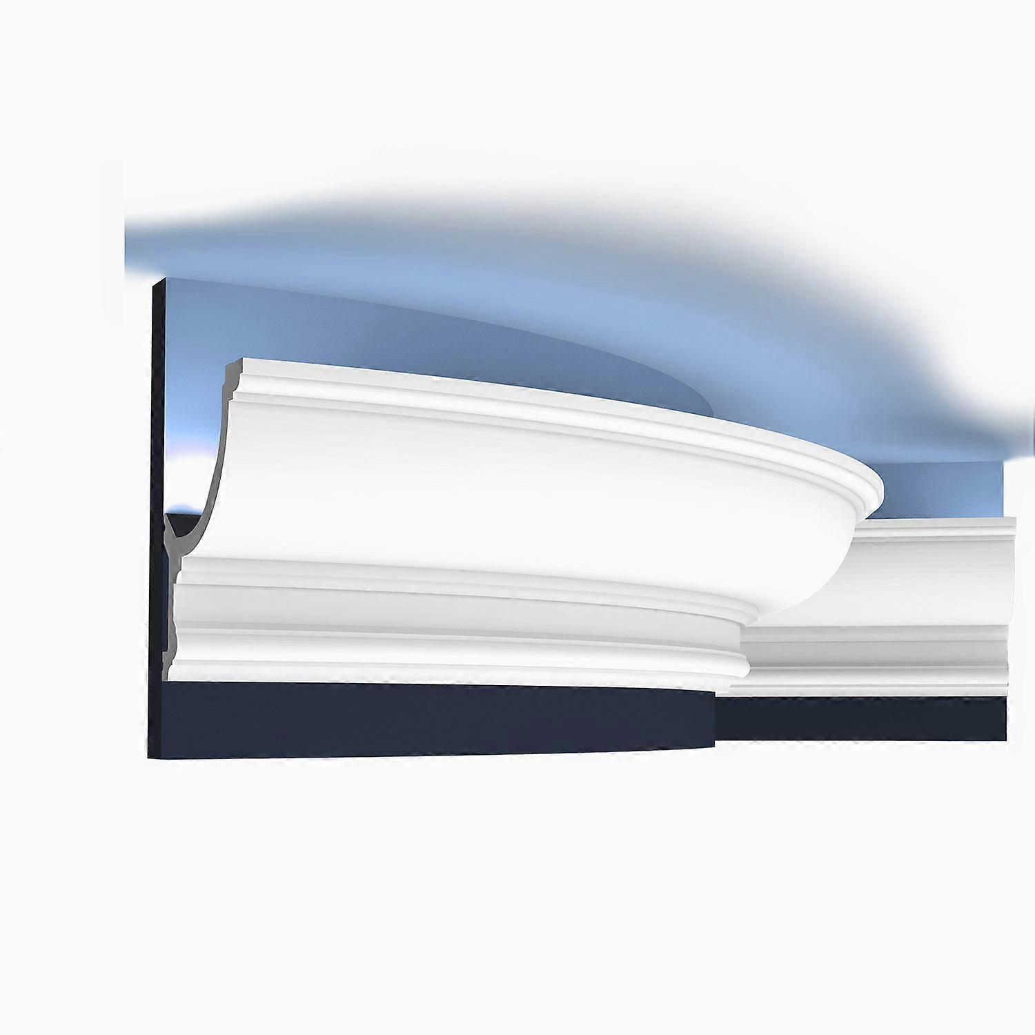 Orac Decor 1 x Flexible moulding C901F LUXXUS white Purotouch® pre-primed lightweight, sturdy, dimensionally stable approp