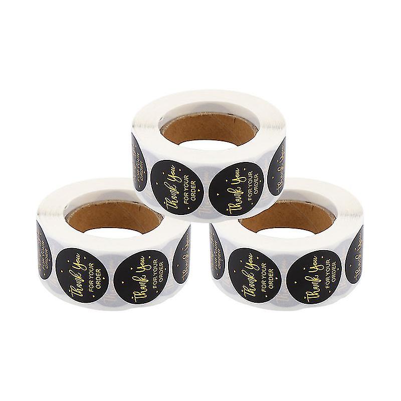 3rolls Vă mulțumim Label Autocolant