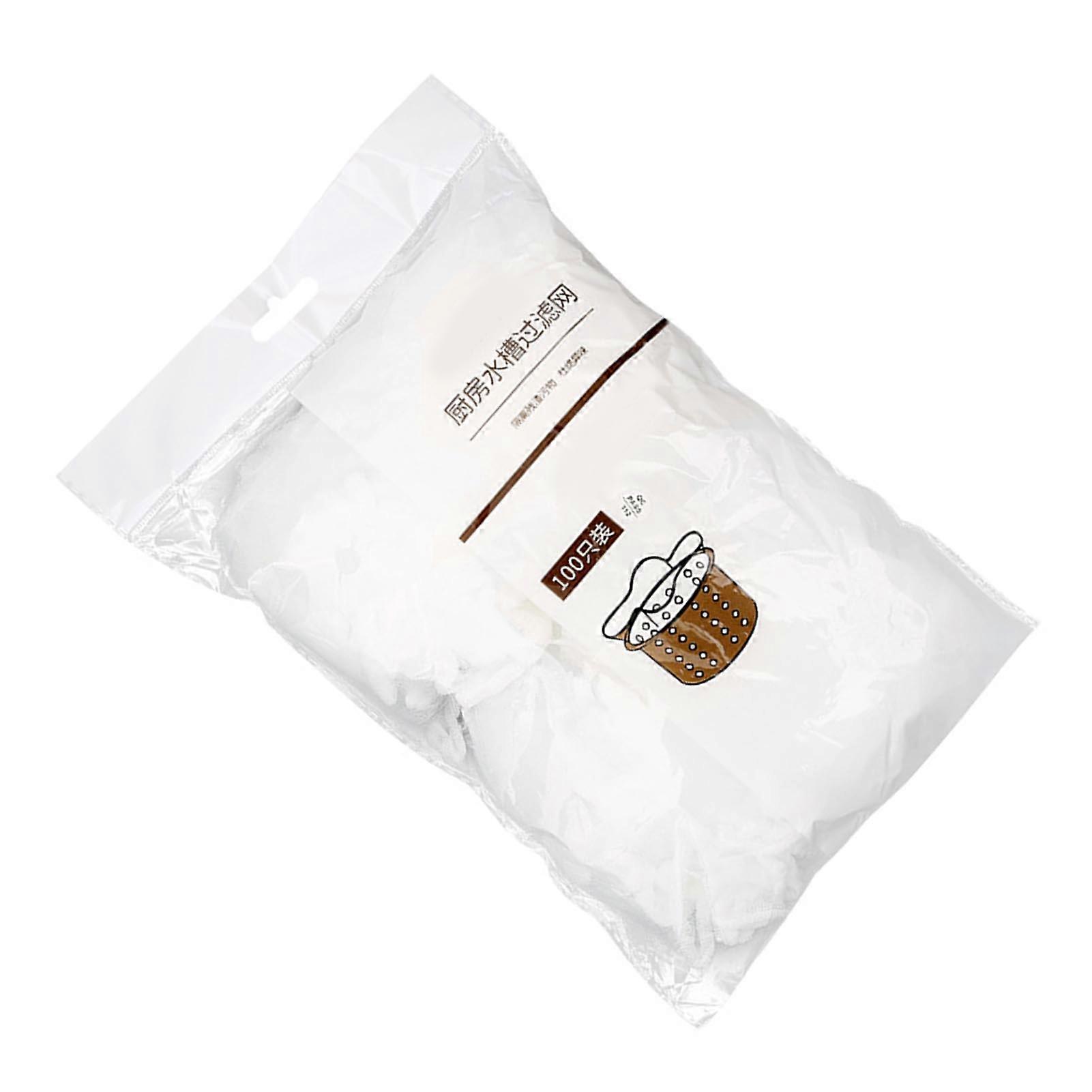 100Pcs Kitchen Sink Strainer Disposable Mesh Drain Filter Bags