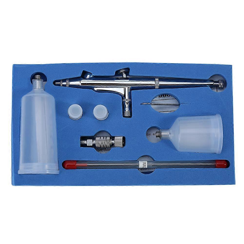 Jp-131t Gravity Feed Double Action Trigger Air Paint Control Large Capacity Cup Airbrush Kit