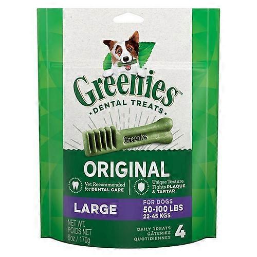 グリーニーズオリジナル歯科犬用チュー、ラージ - 4トリート - (犬50-100ポンド)
