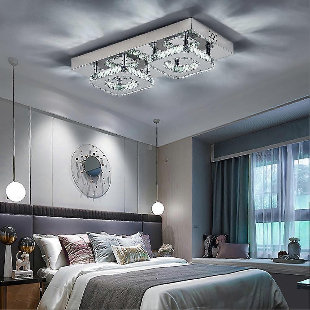 Modern Small Crystal LED Ceiling Light for Hallways and Corridor
