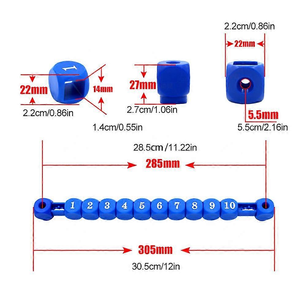 2 Pcs Foosball Score Counters 30.5cm Plastic Score Keeper