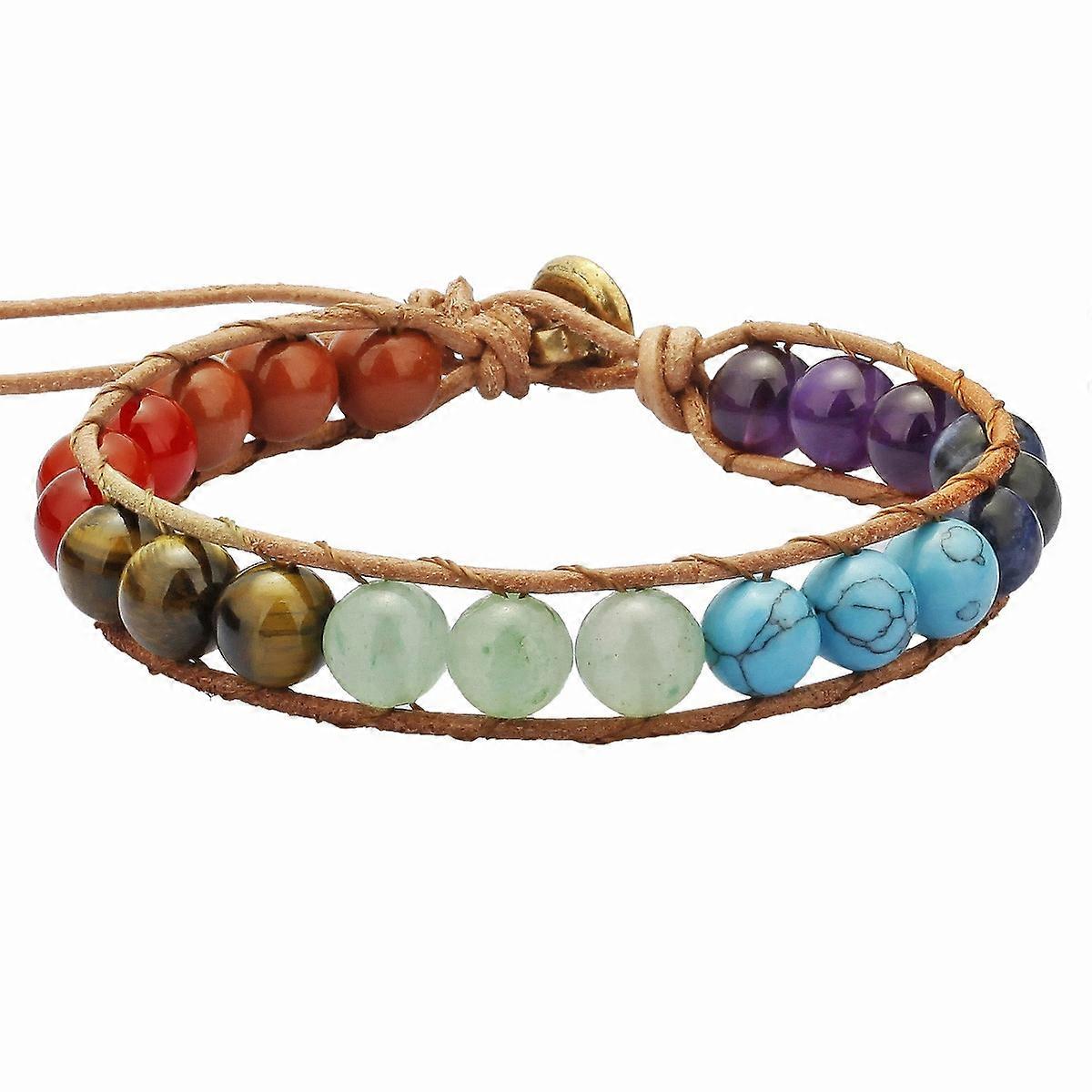 Bracelet-Rainbow Gems-Vibrant Tribe-Colorful Crystal Bracelet