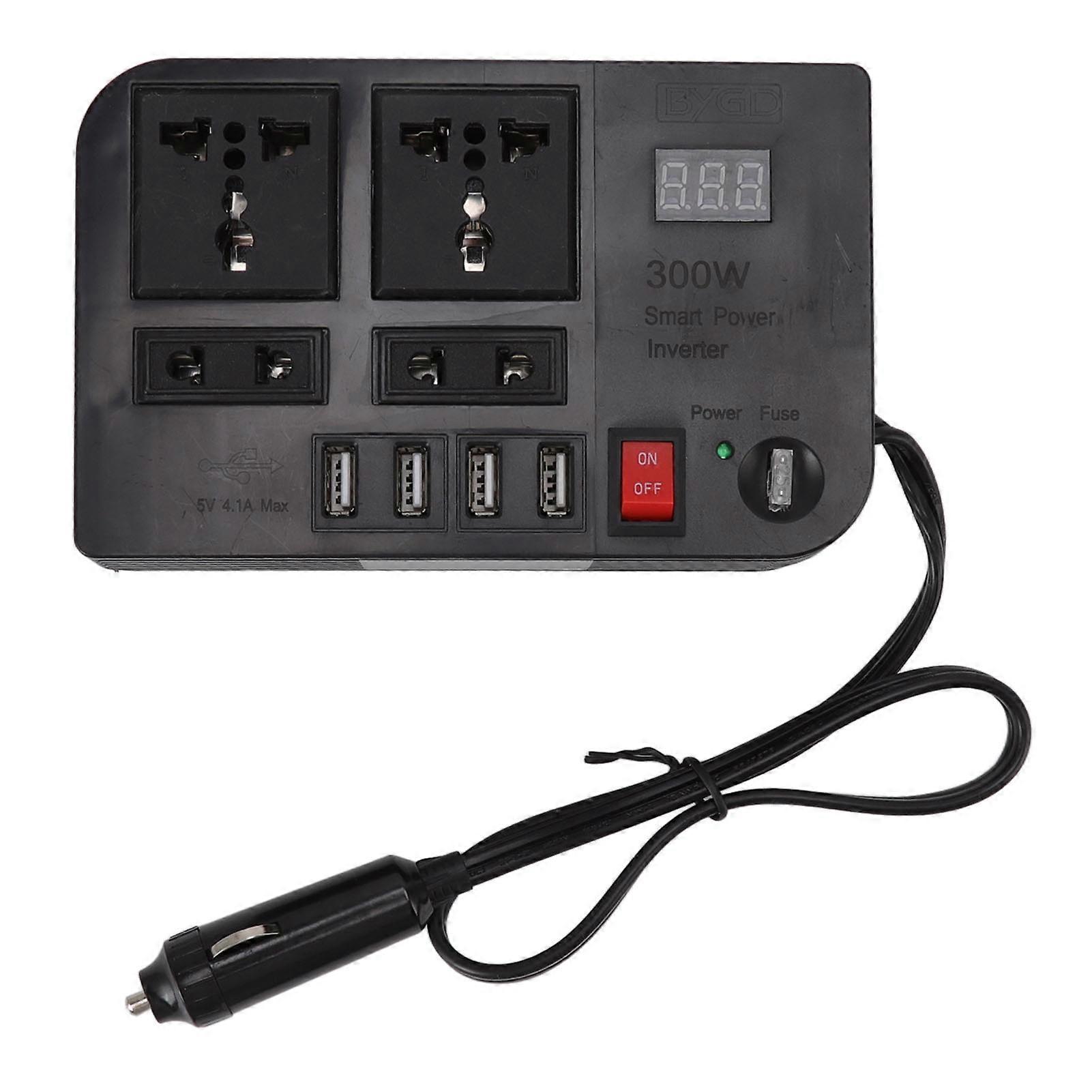 12V 300W Car Inverter AC 220V Power Converter Multiple Protection Vehicle Inverter Transformer NO.4313