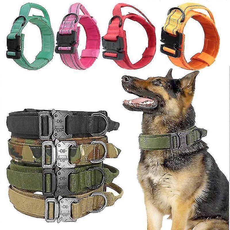 Adjustable Pet Collar Quick Release Dog Collar Rose Red -CHSZ