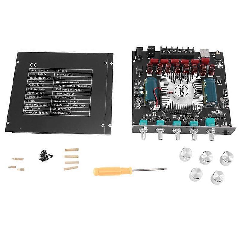 Zk-as21 Digital Bluetooth Board - 2.1 Channel Audio Power Amplifier