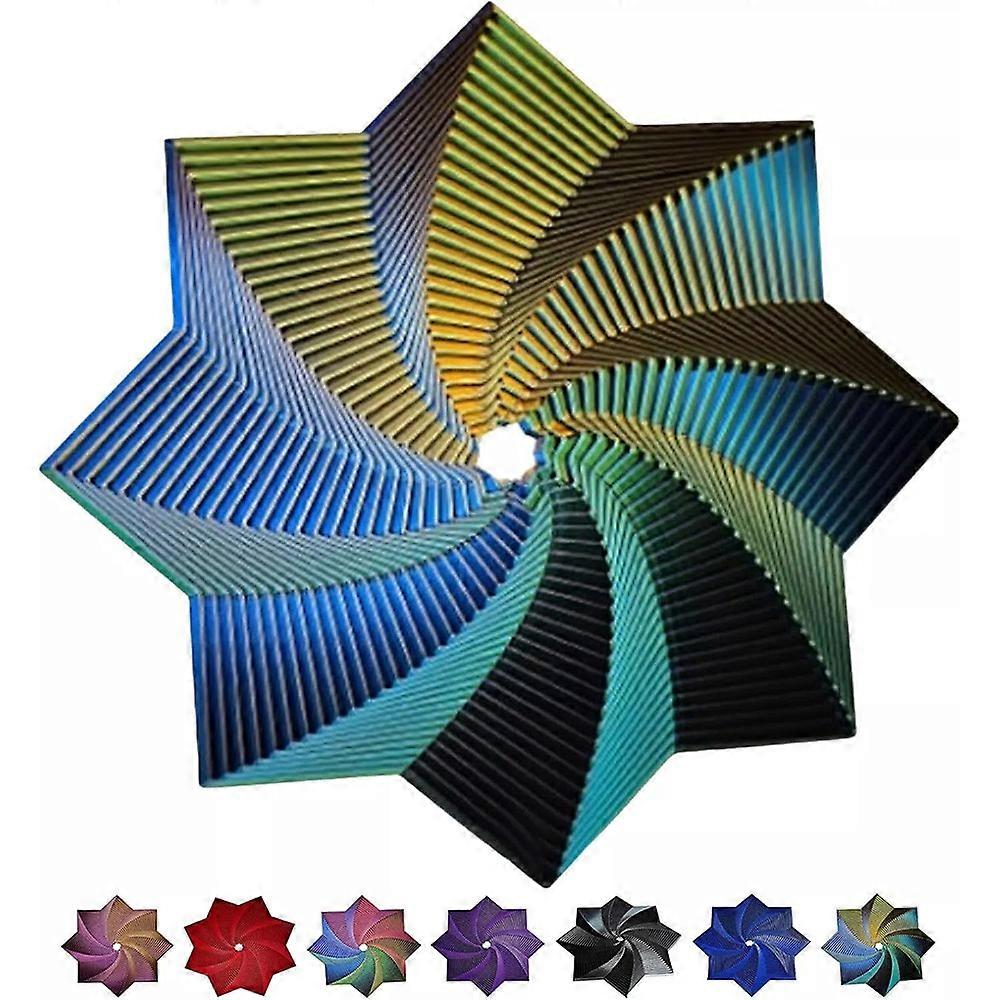 Fractal Fidget Octagon Star, 3D-Printed Fingertip Decompression Toy for Adults