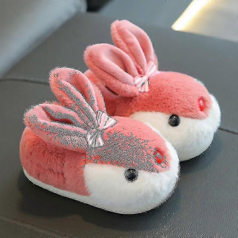 Kids Bunny Slippers Winter Plush Slippers Non Slip Warm Sandals For Children