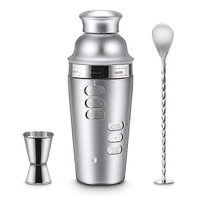 Cocktailshaker RVS set van 3 cocktailshakers