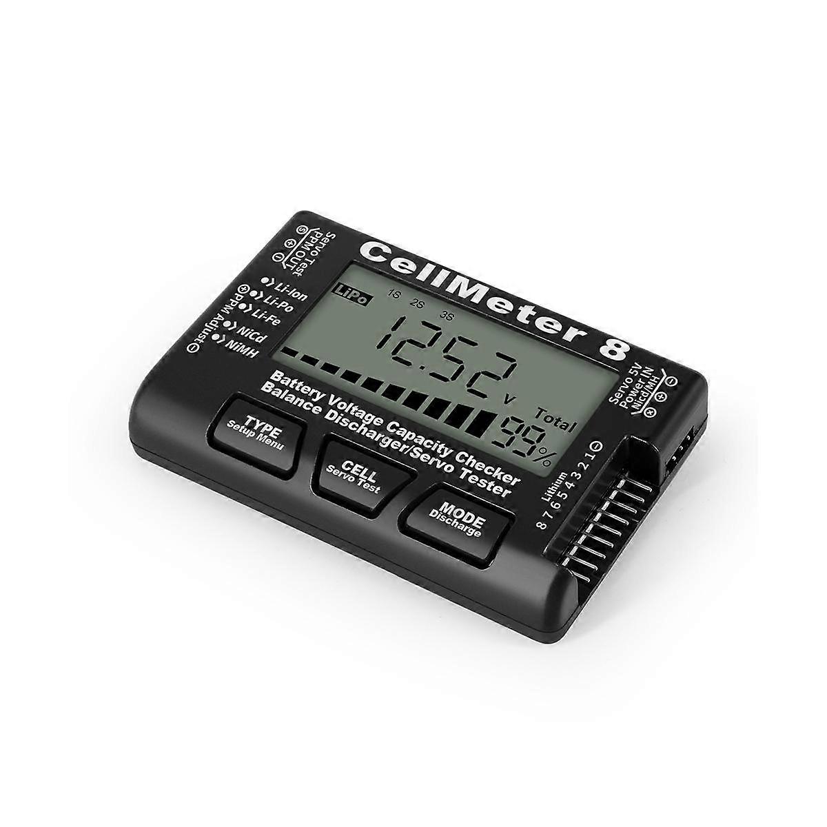 3 in 1 LCD Digital Battery Capacity Checker RC 2-6s Servo LiPo Li-Fe 3 in 1 LCD Digital Battery Capacity Checker RC 2-6s Servo LiPo Li-Fe