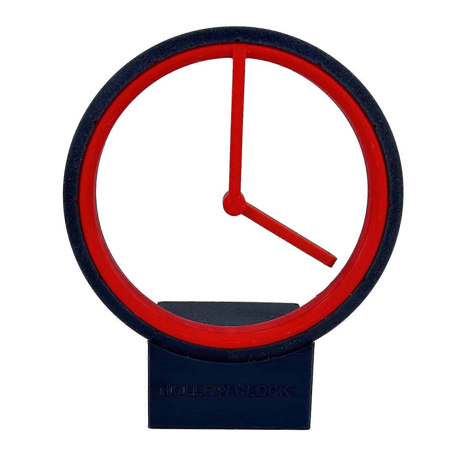 Usb Floating Pointer Hollow Clock Chargable Anti-corrosion Durable Clock For Table