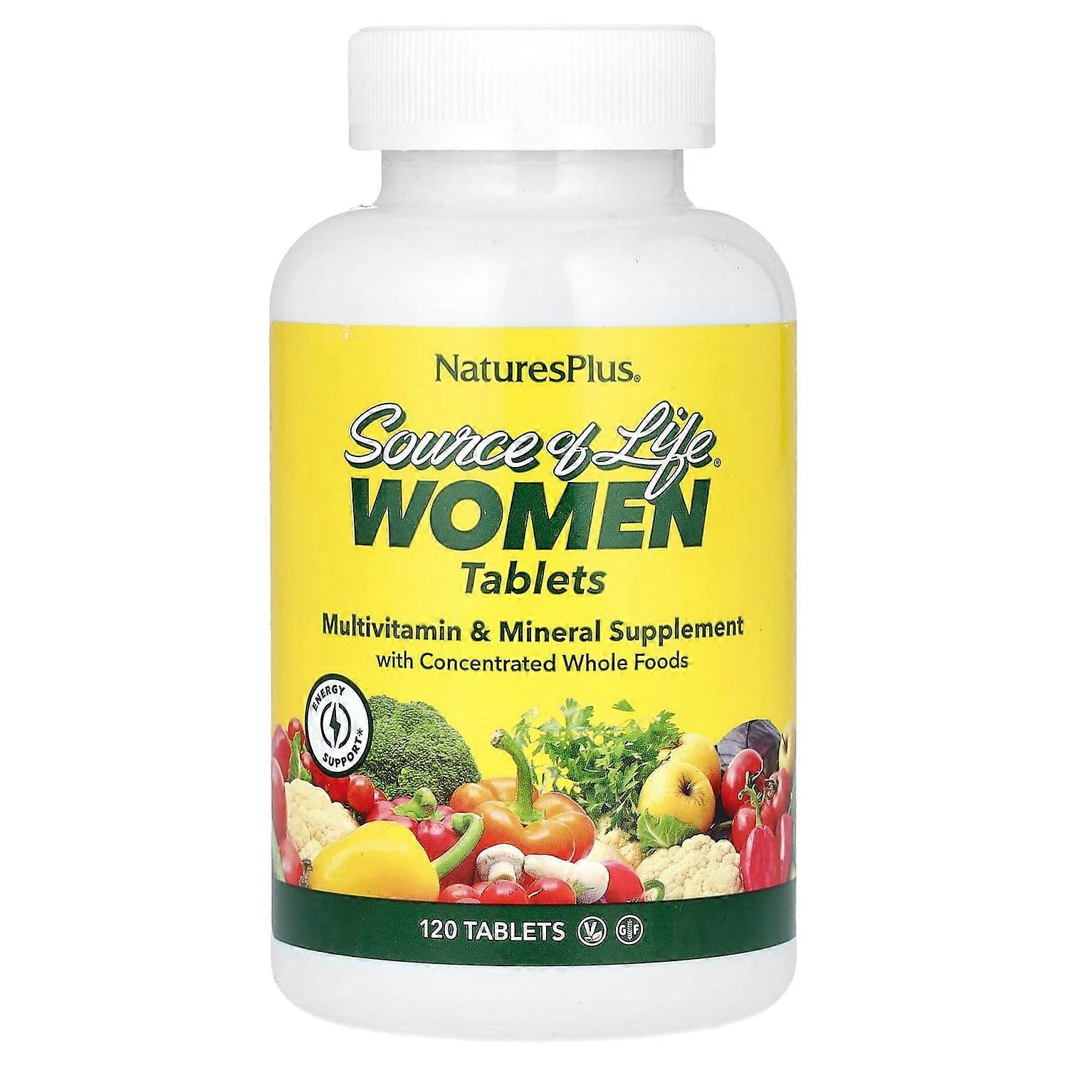 NaturesPlus, Source of Life, Women, Multi-Vitamin and Mineral Supplement with Whole Food Concentrate
