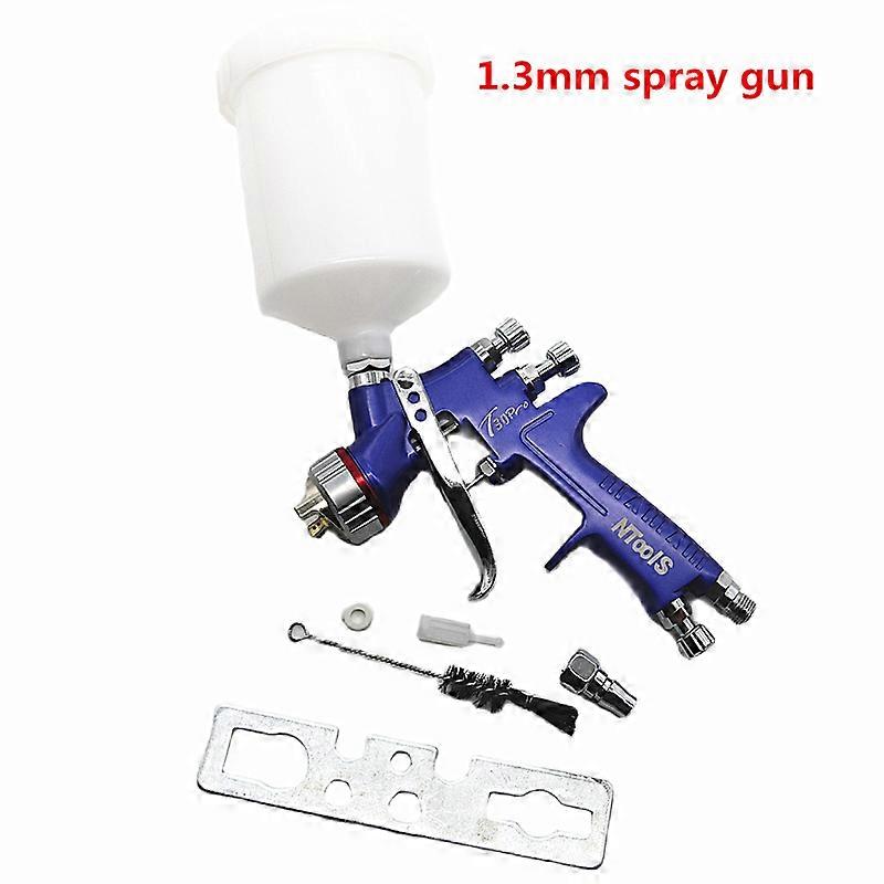 Spritzpistole 1,3 mm / 2,0 mm Düse Schwerkraft-Airbrush für Autolack-Spritzpistole mit 600CC Mix-Tank-Luftspritzpistole mit Farbmischtank