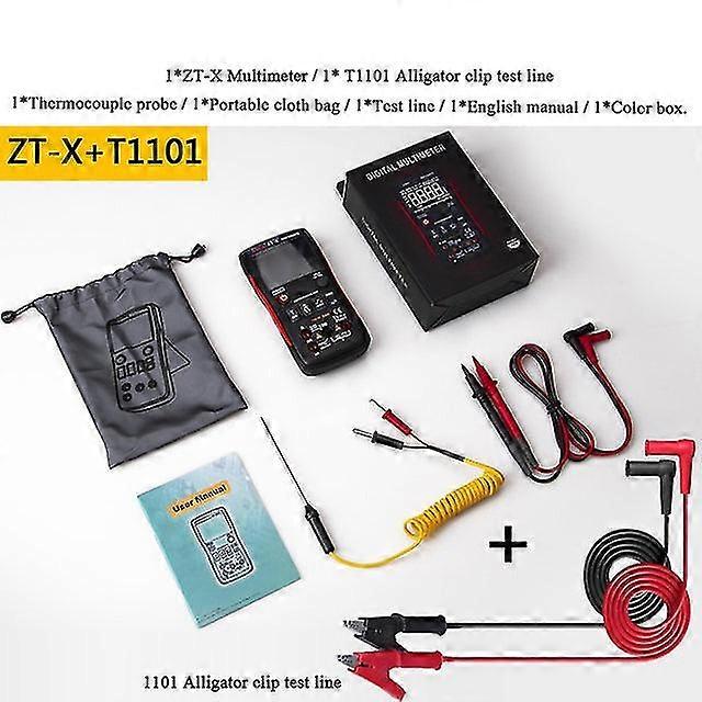 Digital multimeter 102a t-rms auto range ebtn dc ac voltmeter ammeter capacitor ohm hz ncv tester better than q1