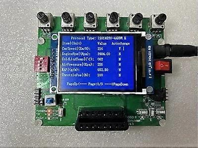 Vehicle Obd Simulator /ecu Emulator 0.96inch Oled Screen Supports J1939