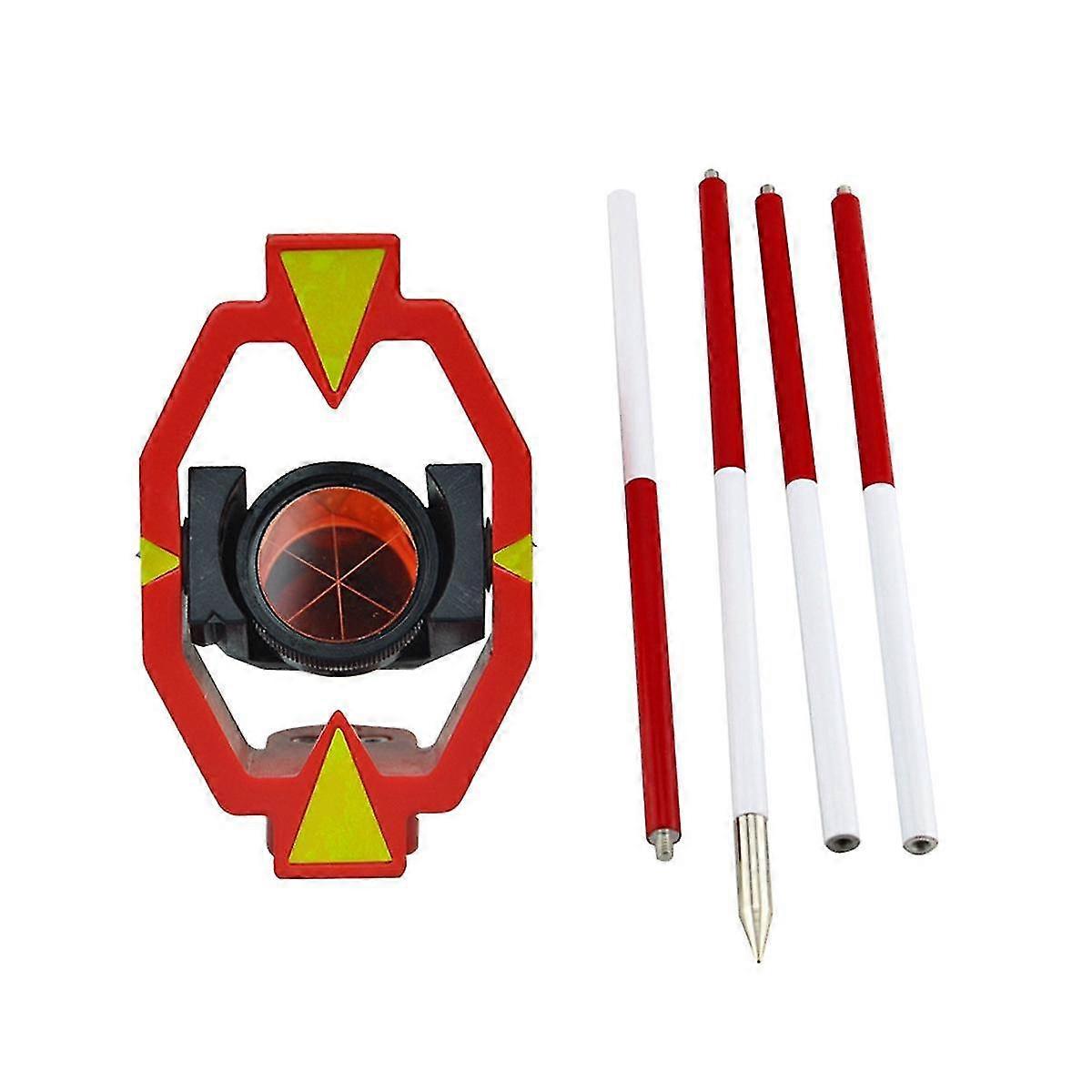 MINI PRISM W/4 POLES +17.5mm για Σταθμούς Μίνι Πρίσμα Τοπογραφικό Όργανο Mini Prism