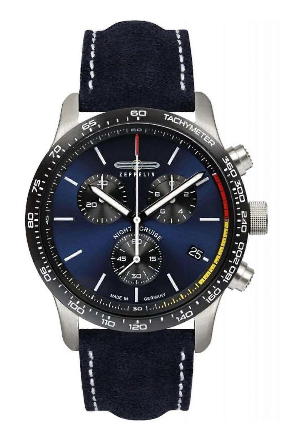 Zeppelin night cruise watch for Men Analog Quartz with Cowhide bracelet 7288-3 SET