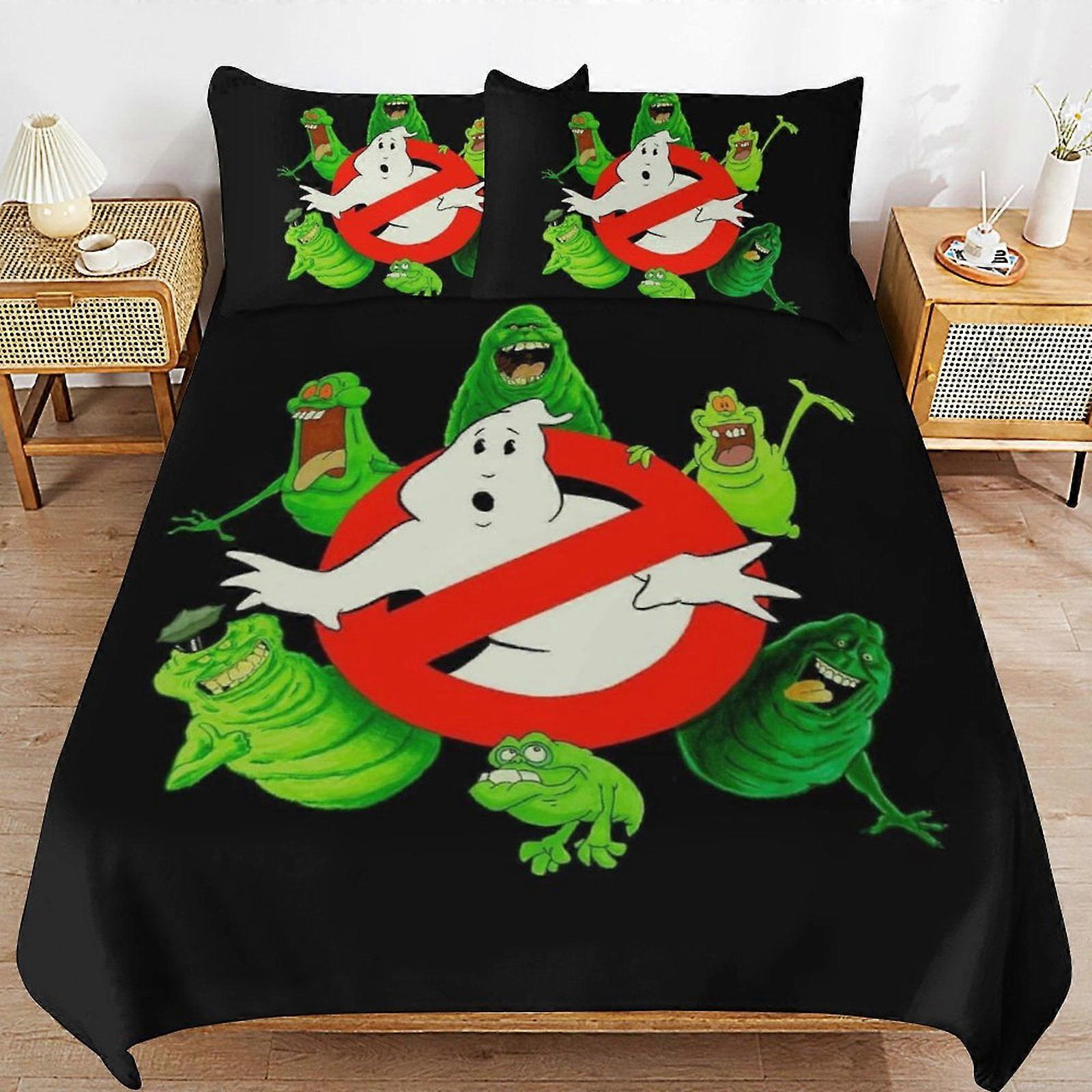 x621 Ghostbusters Povlečení na postel Povlečení z mikrovlákna 3D tištěné lehké 3dílné sady přikrývek, 1 povlak na přikrývku a 2 polštáře pro děti Chlapec