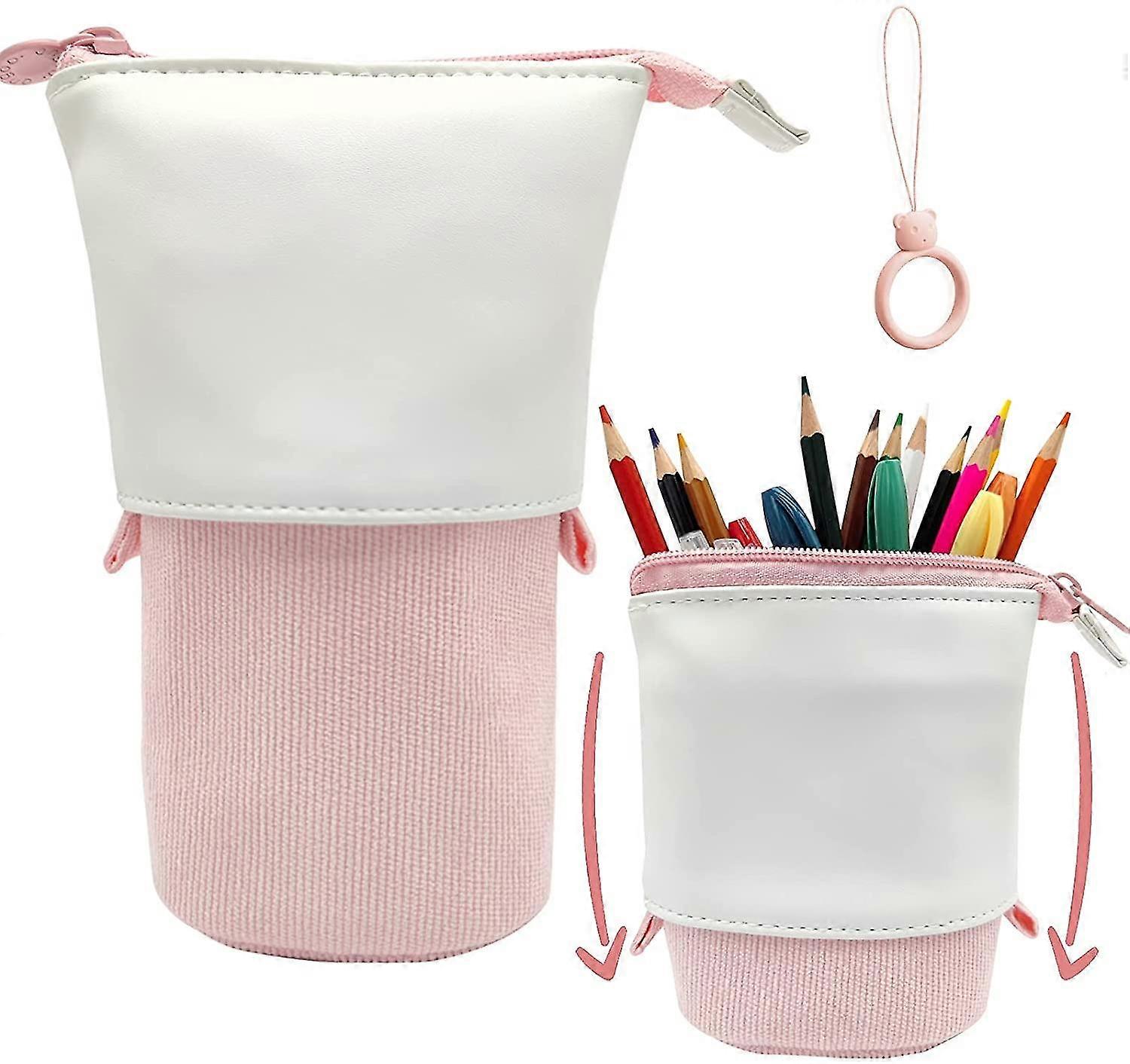 Pop Up Pencil Case Stand Up Pen Holder Portable Storage