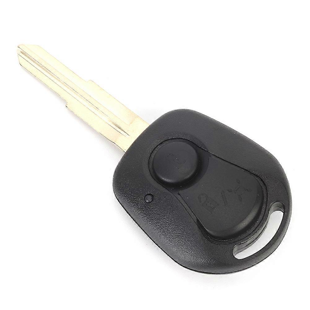 2 Buttons Remote Key Fob Case Shell Cover Black Replacement Fit for SSANGYONG Actyon