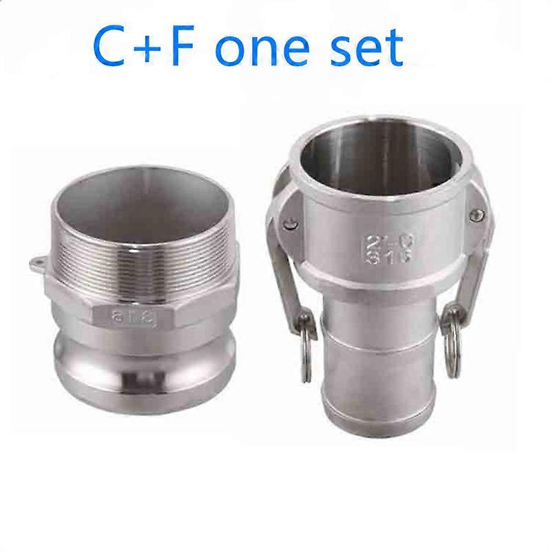 1/2 3/4 1 1-1/4 Camlock Groove Fitting 304 Aço Inoxidável Cam Lock Quick Connector Adaptador de acoplamento