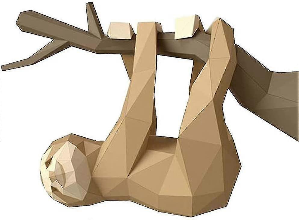 Diy Pre-cut Craft, 3d Rat , 3d Origami Sculpture, S 3d Sloth Cut Out Toy Craft Activity For Toddlers,52x19x36c