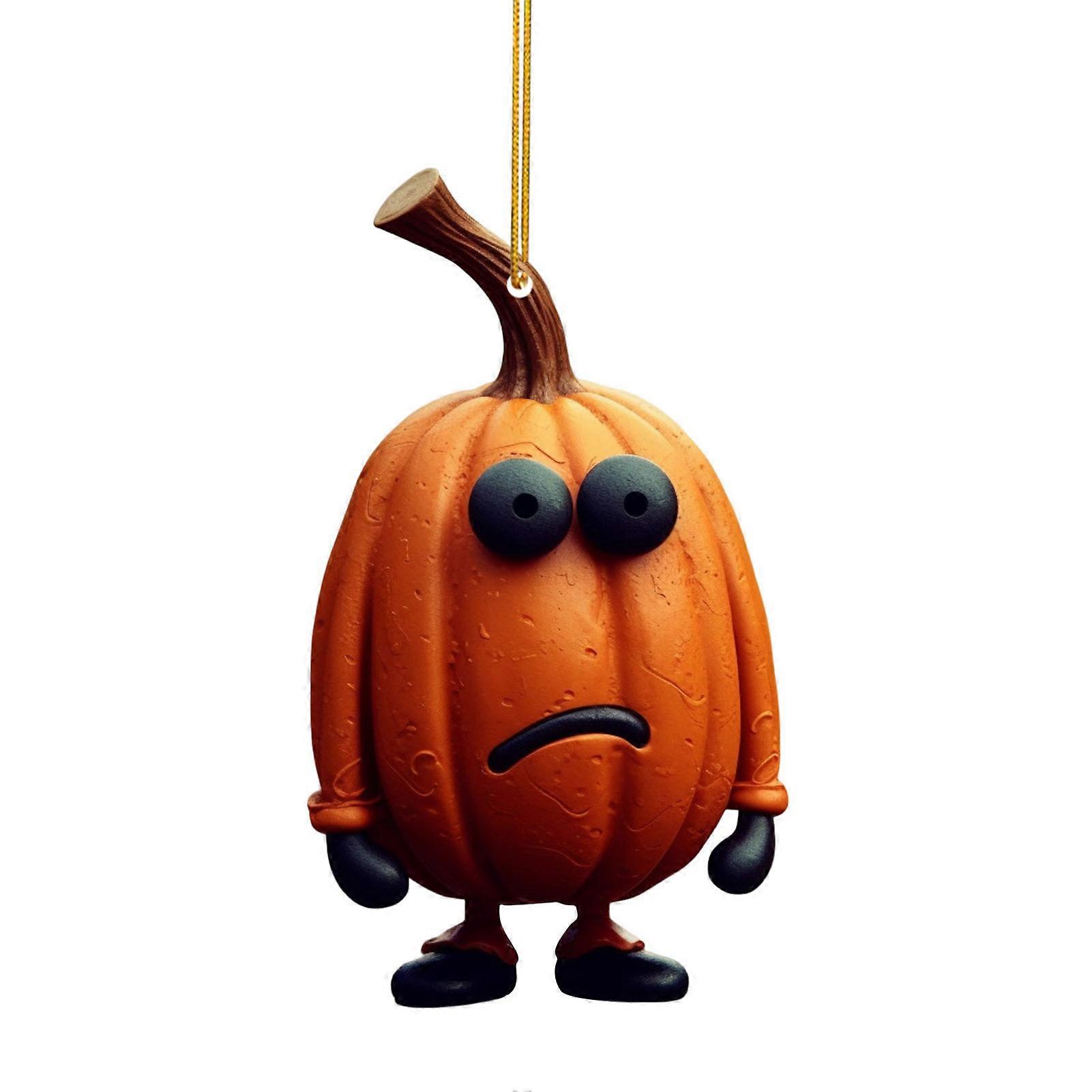 Halloween Human Shape Pumpkins Crafts Funny Compact Popular Hanging Handiwork for Tree