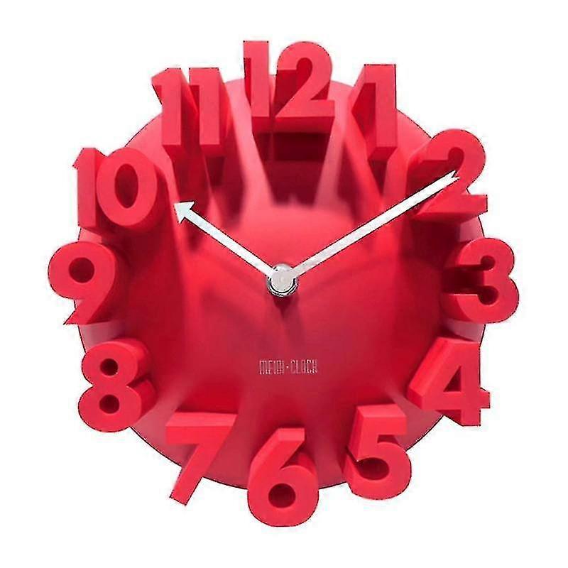3d Wall Clock Big Digital Modern Contemporary Home Office Decor Round Quartz Clock