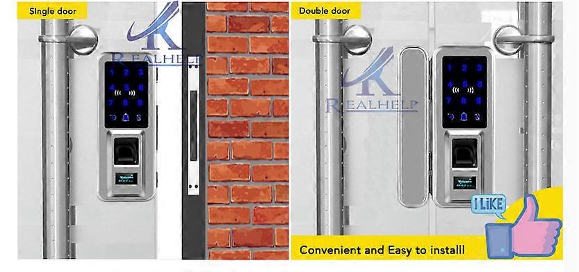 499 Capacity Touch Screen&keypad Fingerprint Door Lock Keycard Remote Control Smart Lock Access Control Fingerprint Lock Scanner