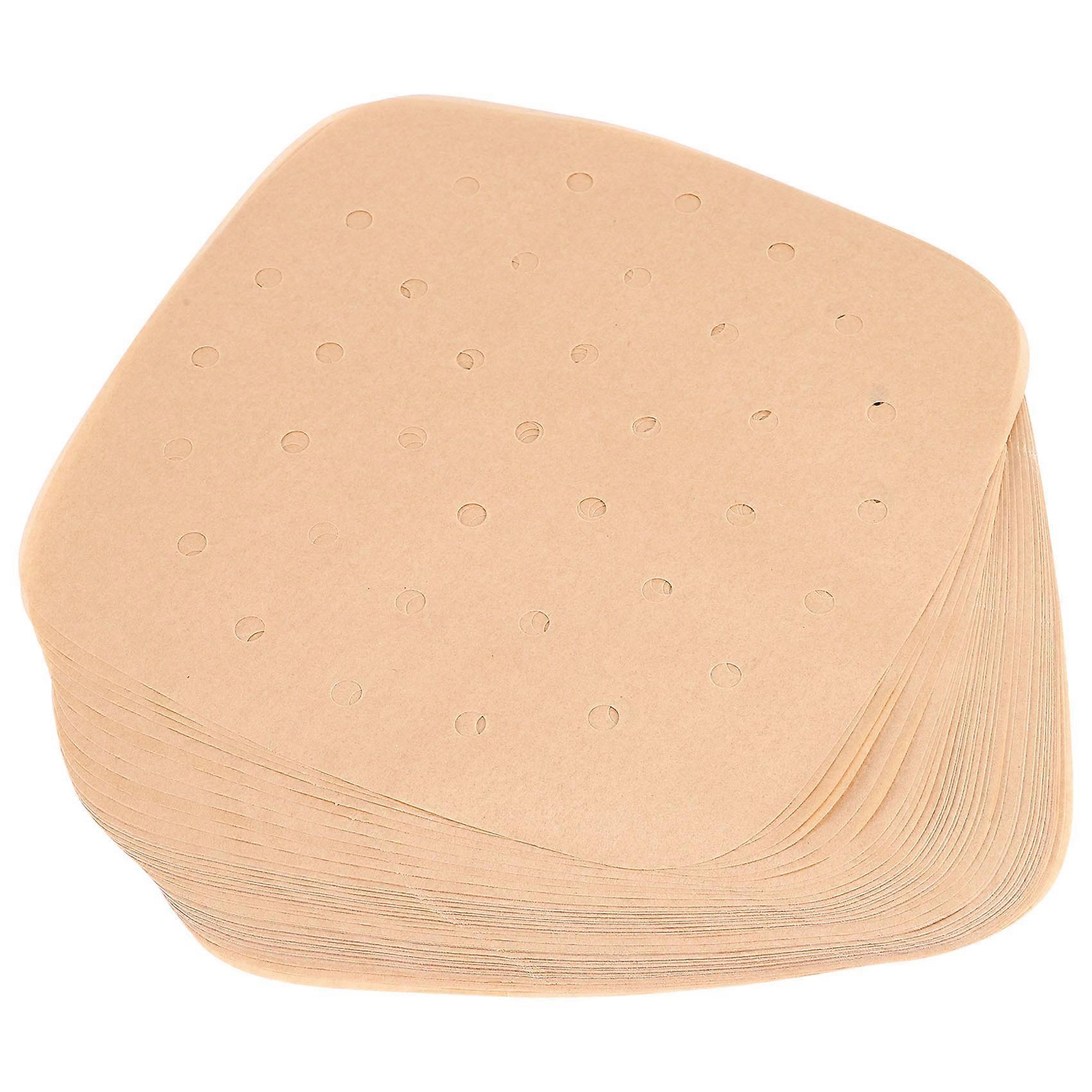 300Pcs .5 Inch Baking Perforated Parchment Paper Liners,for and Bamboo Steaming Basket