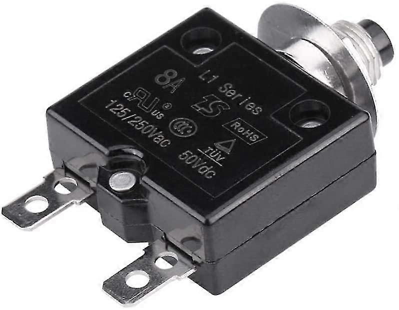 Circuit Breaker, Manual Reset 5a Circuit Breaker With Thermal Protection Overcurrent Protective Circuit Breaker (8a) -Aoba