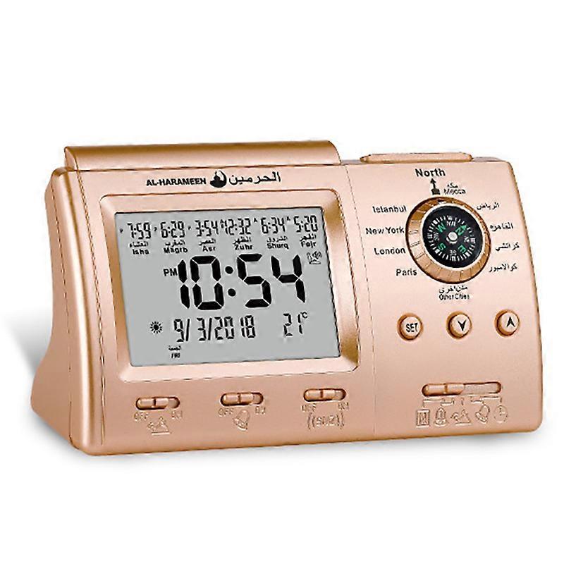 Automatic Digital Clock Islamic Azan Muslim Prayer Alarm Azan Clock for Desktop Table Clock Home De