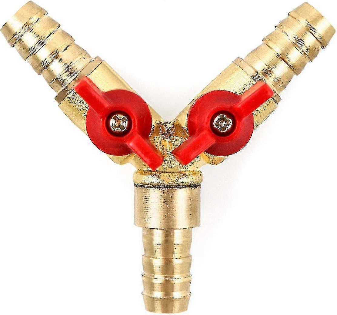 3 Way Hose Connector. Ball Valve Fitting 3 Way Shut Off Union Intersection. Split Brass Gift