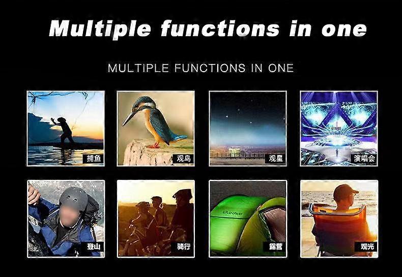 ポータブル単眼望遠鏡18mm接眼レンズ高精細80x100倍率