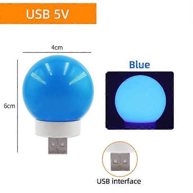5Pcs Colorful E27 Bulb Led 3W USB E27 Globe Lampada AC 220V SMD 2835 RGB Flashlight G45 Led Spot Light Bomlillas