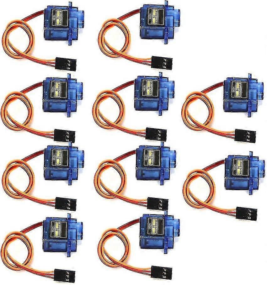 10 stk mikroservofly servohelikopter servo mange ambisjoner sg90 9g mini mikroservo for rc helikopter fly bil kjøretøy båt modeller stcyv