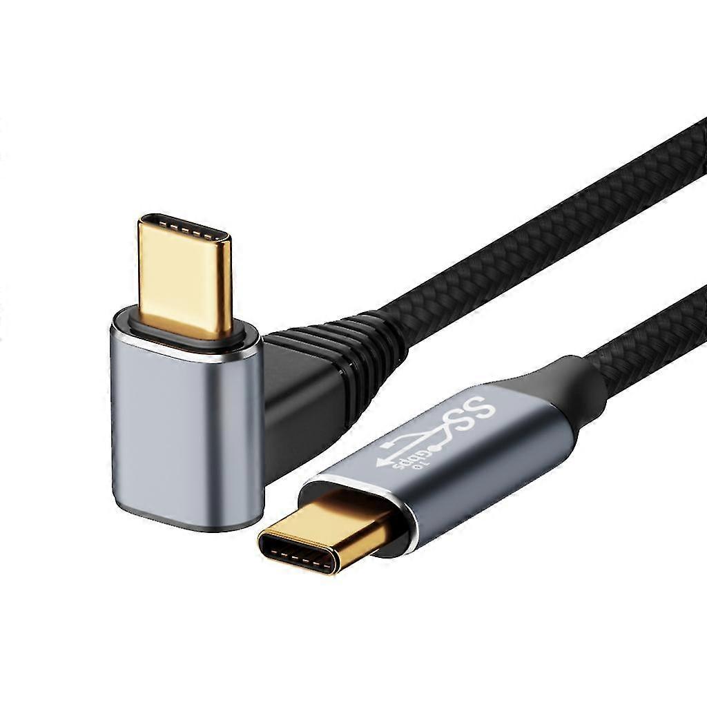 100w Dik Açı Usb C - Usb C Kablosu, 0.5m-3m Usb C - C Tip-C Hızlı Şarj