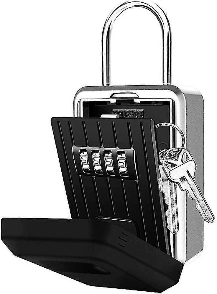 Portable 4-digit Combination Key Box Resettable Code Weatherproof Hang Or Wall Mount Superior Security Ultra Rugged