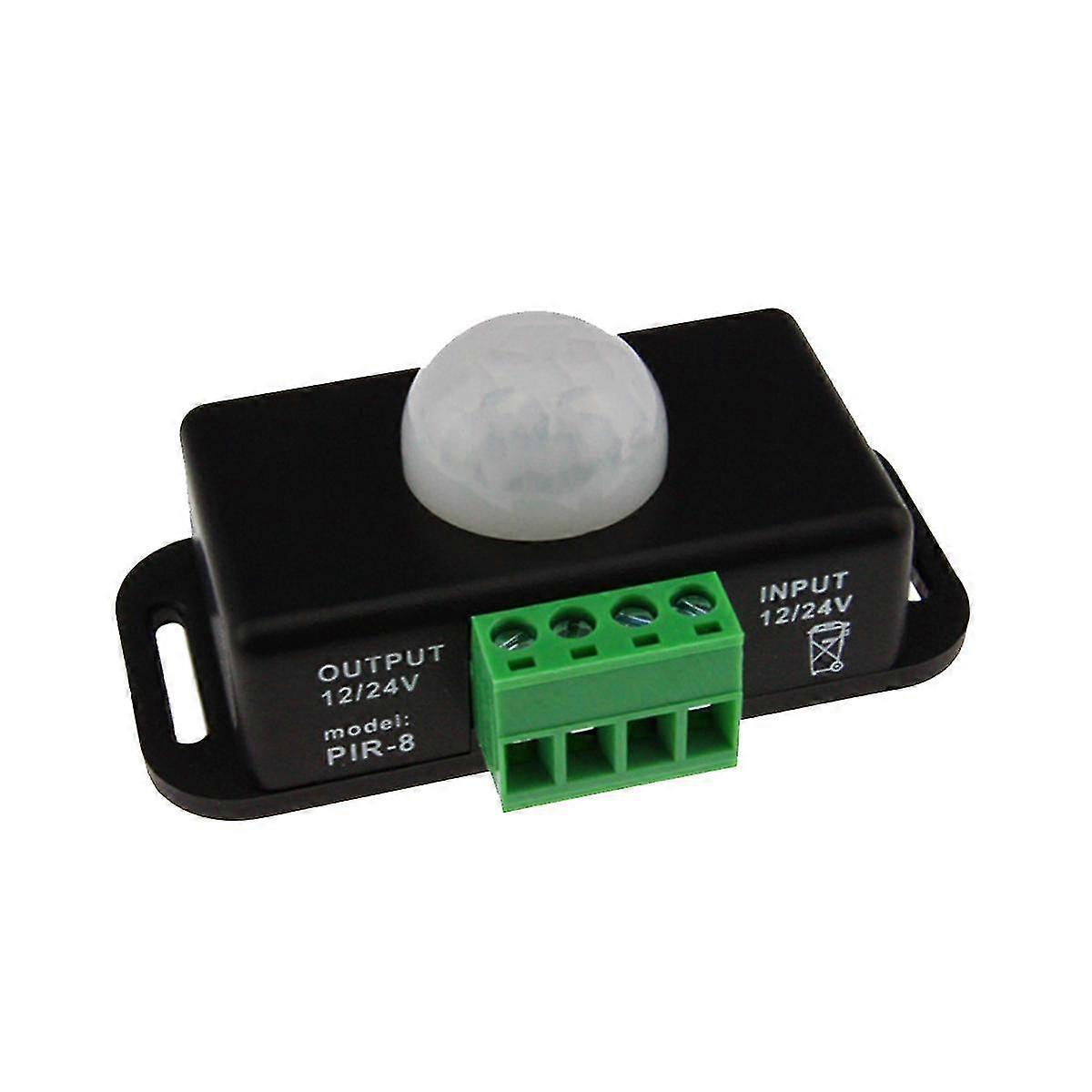 DC 12V 24V 8A Automatic Adjust PIR Motion Sensor Switch IR Infrared Detector Light Switch Module fo