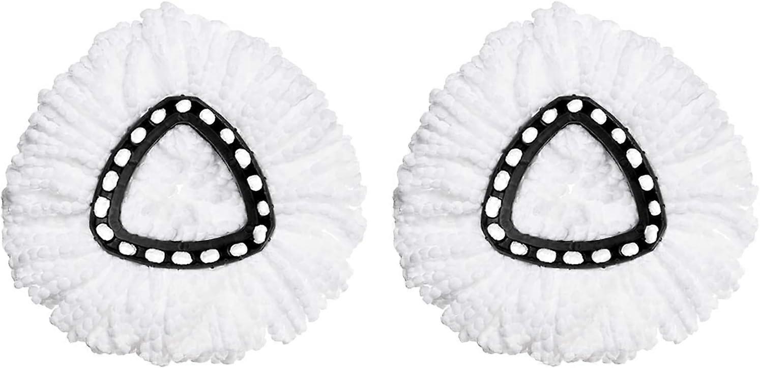 2 Pack Spin Mop Replacement Heads Compatible with Mop, Microfiber Spin Mop Refills, Easy Cleaning Floor Mop Head Replacement